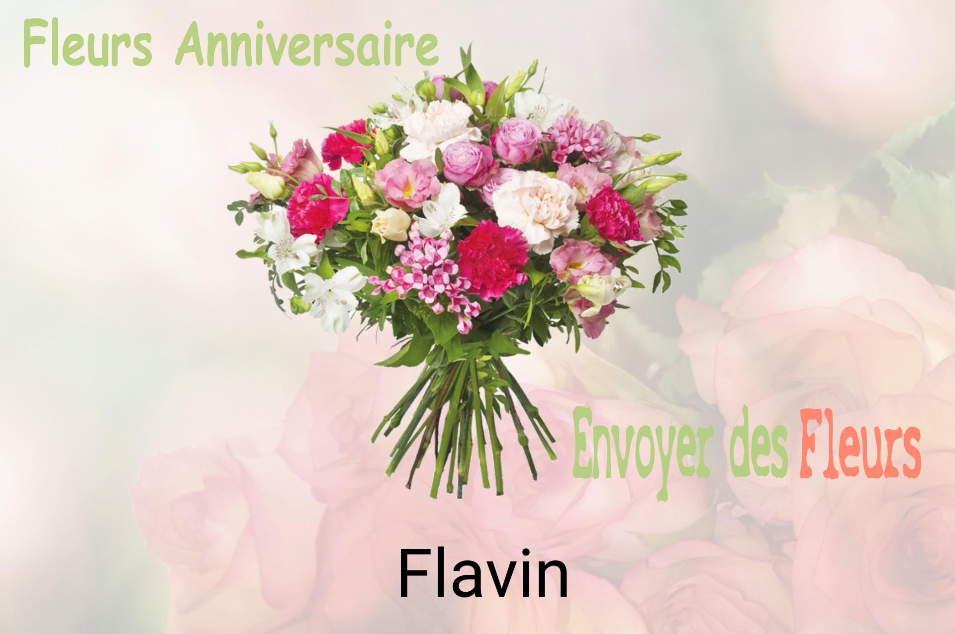 Bouquet de fleurs d’anniversaire livré à Flavin